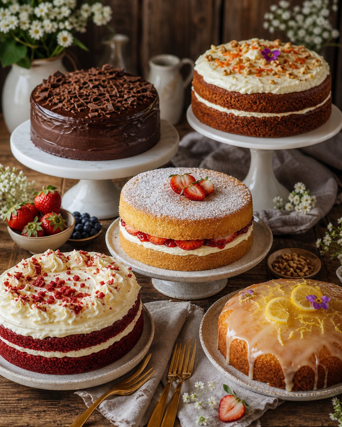 Bolos caseiros deliciosos